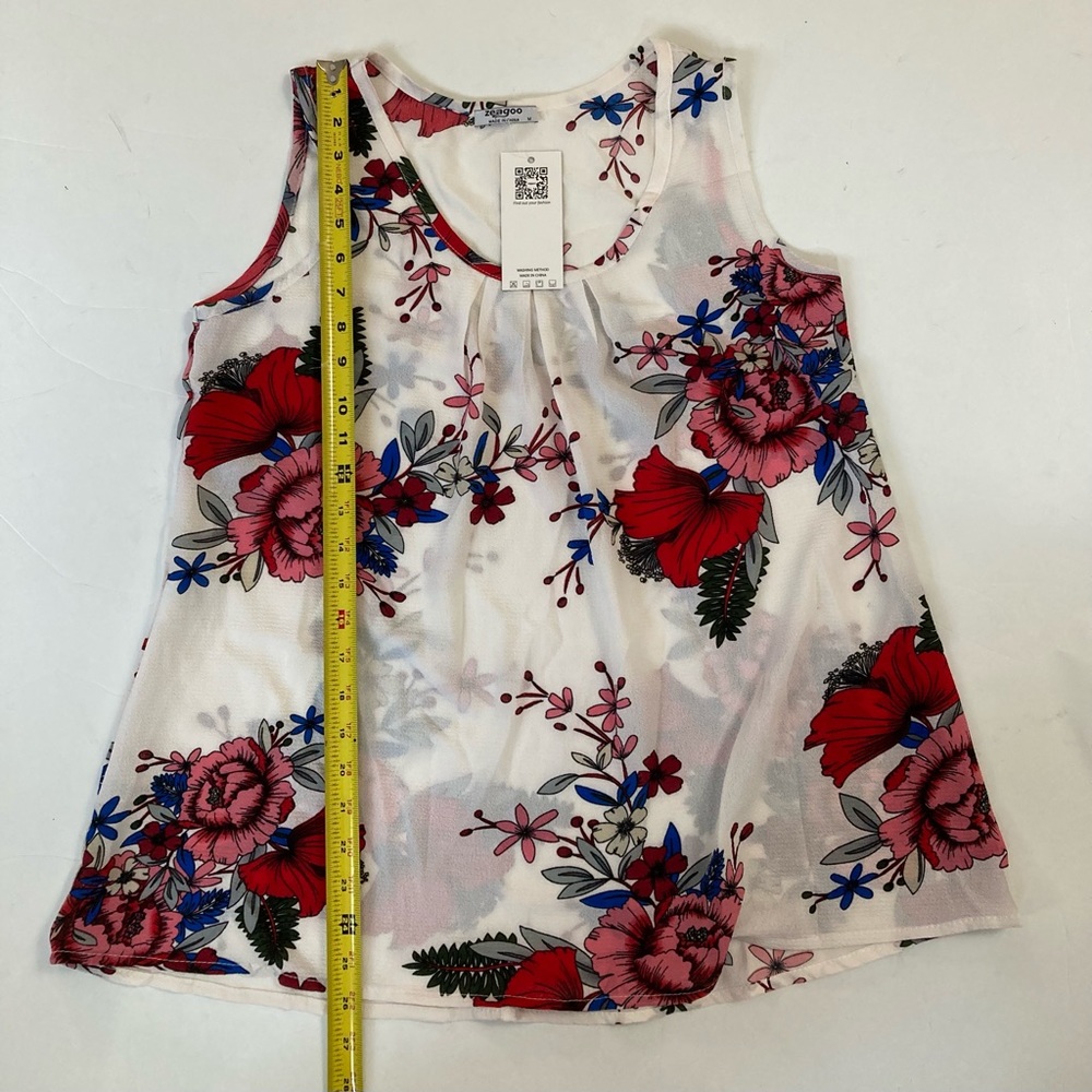 Zeagoo Floral Sleeveless Top - Picture 7 of 7